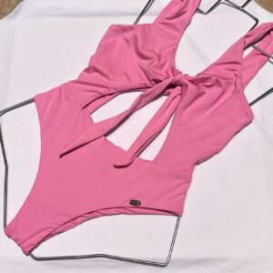Traje de baño rosado 1 pieza