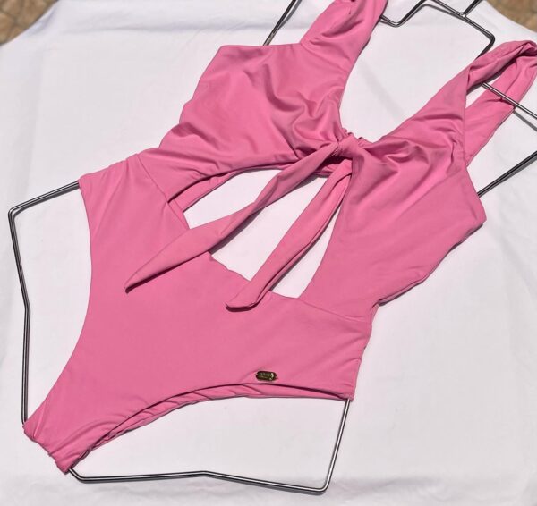 Traje de baño rosado 1 pieza