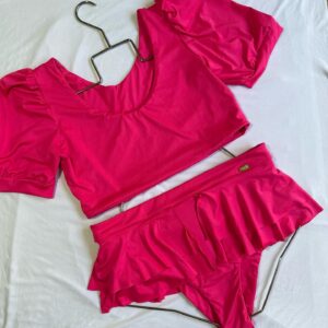 Traje de baño  tankini  rosado