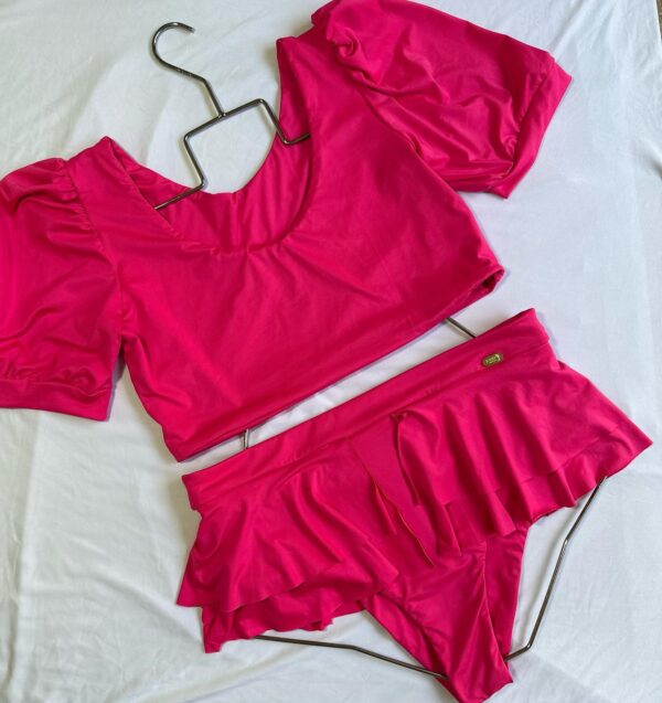 Traje de baño  tankini  rosado